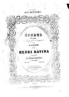 Etudes de Style et de Perfectionnement, Op.14: Nos.8-12 by Jean-Henri Ravina