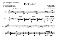 Fisherman, D.225 Op.5 No.3: para flauta e guitarra by Franz Schubert