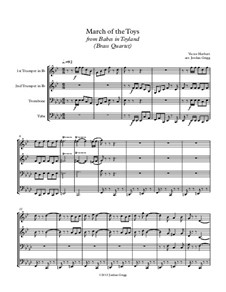 March of the Toys: para quarteto de bronze by Victor Herbert