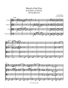 March of the Toys: para quartetos de cordas by Victor Herbert