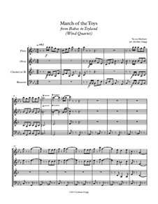 March of the Toys: Para quarteto de sopro by Victor Herbert