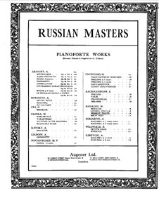 Rêveries d’automne, Op.8: No.3 Moment triste by Vladimir Ivanovich Rebikov