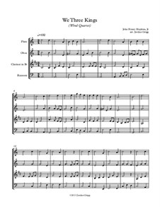Chamber version: Para quarteto de sopro by John H. Hopkins Jr.