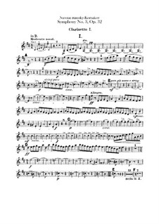 Symphony No.3 in C Major, Op.32: parte clarinetas by Nikolai Rimsky-Korsakov