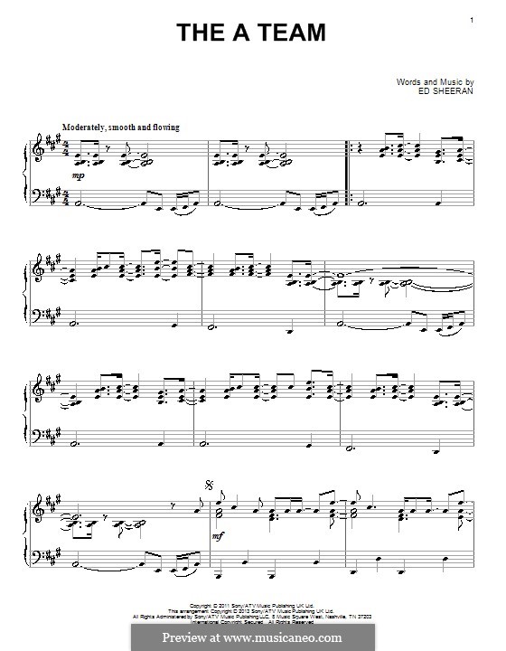 The a Team: Para Piano by Ed Sheeran