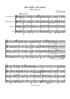 The Blue Bells of Scotland: para quarteto de bronze by folklore