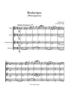 Boulavogue: Para quarteto de sopro by Patrick Joseph McCall