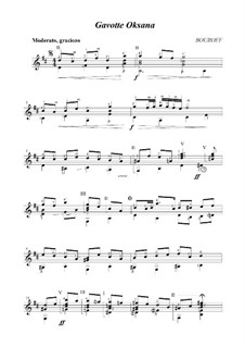 Cycle 'Three dedications', Op.2: No.1 Gavotte 'Oksana' by BOUROFF