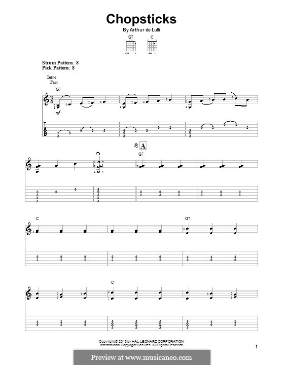Chopsticks por A. De Lulli Partituras on músicaNeo