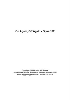 On Again, Off Again, Op.122: On Again, Off Again by JHFP
