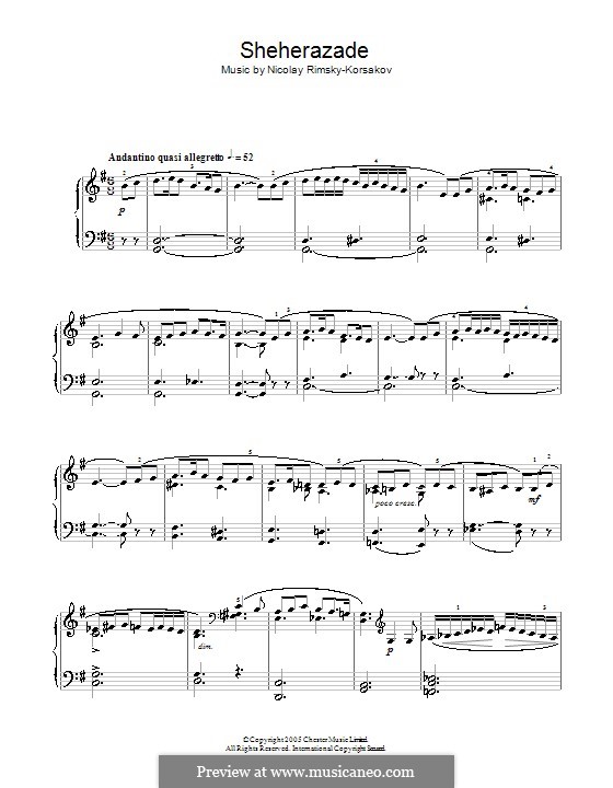 Fragments: Fragmento, para piano by Nikolai Rimsky-Korsakov