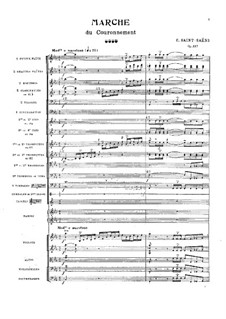 Coronation March, Op.117: Partitura completa by Camille Saint-Saëns