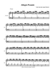 Allegro Pesante: For Piano by Anjos Teixeira