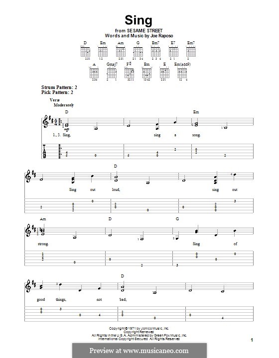 Sing (The Carpenters): Para guitarra com guia by Joe Raposo