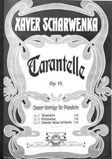 Tarantella in A Flat Major, Op.11: Para Piano by Xaver Scharwenka