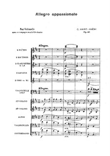 Allegro Appassionato, Op.43: Partitura completa by Camille Saint-Saëns