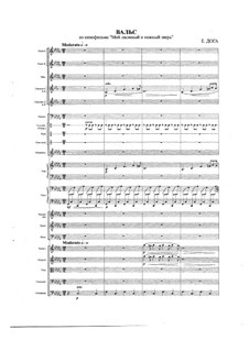 Waltz from 'My tender and gentle animal': para orquestra sinfonica by Eugen Doga