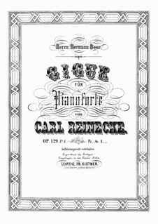 Four Piano Pieces, Op.129: No.4 Gigue by Carl Reinecke