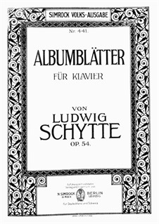 Albumblätter, Op.54: Albumblätter by Ludvig Schytte