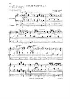 Cinq sorties, Op.68: No.2 Grand Choeur in G by Théodore Salomé