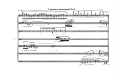 1 measure 'Etudes to the nocturnes' for piano: Movement No.5, MVWV 587 by Maurice Verheul