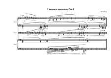 1 measure 'Etudes to the nocturnes' for piano: Movement No.8, MVWV 590 by Maurice Verheul