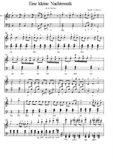 Allegro: tema para piano by Wolfgang Amadeus Mozart