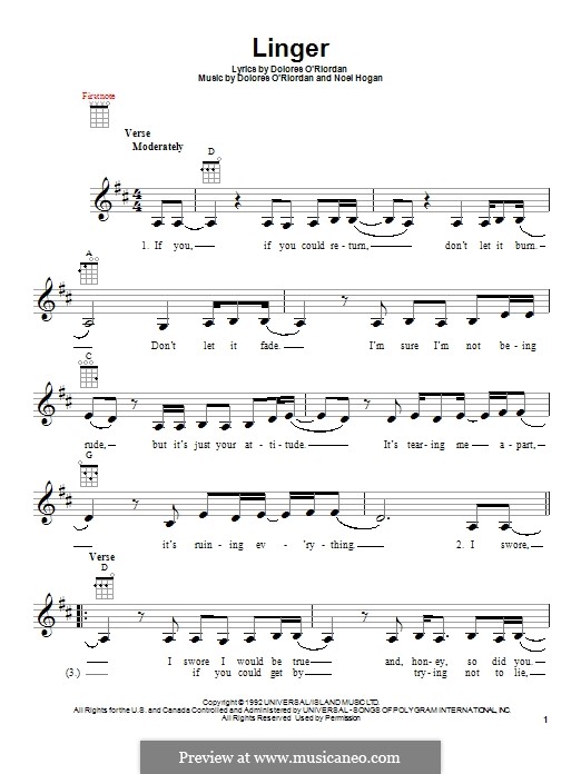 Linger (The Cranberries) por D. O’Riordan, N. Hogan em músicaNeo