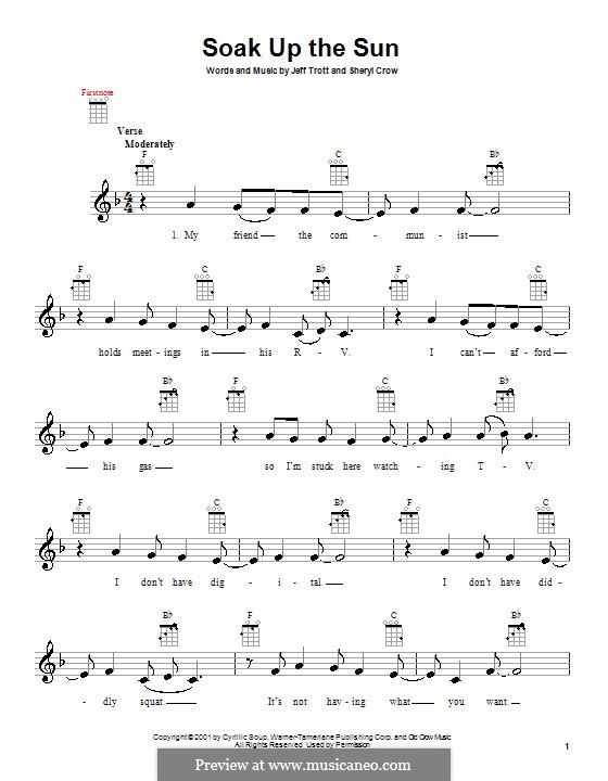 Soak Up the Sun: para ukulele by Jeffrey Trott