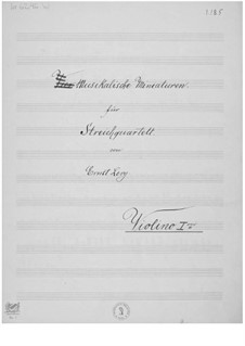 Musical Miniatures for String Quartet: Partes by Ernst Levy