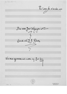 Das alte Jahr vergangen ist. Choral by J. S. Bach (with three approaches and a coda): Das alte Jahr vergangen ist. Choral by J. S. Bach (with three approaches and a coda) by Ernst Levy