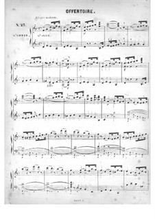 Cinquante pièces d'orgue, Op.24: No.23 Offertoire in D Minor by Edouard Batiste