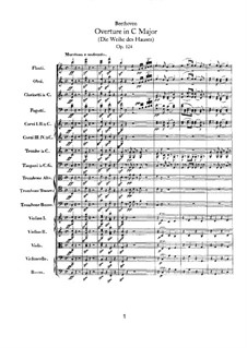 Die Weihe des Hauses (Consecration of the House), Op.124: partitura completa by Ludwig van Beethoven