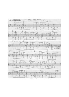 Aria: versão para guitarra by Johann Sebastian Bach