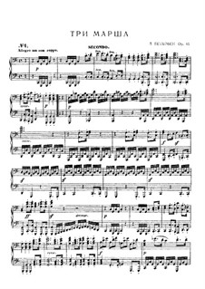 Marches for Cello and Piano, WoO 45: arranjos para pianos de quatro mãos - partes by Ludwig van Beethoven