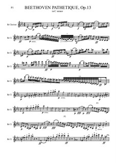 All Movements: para clarinete by Ludwig van Beethoven