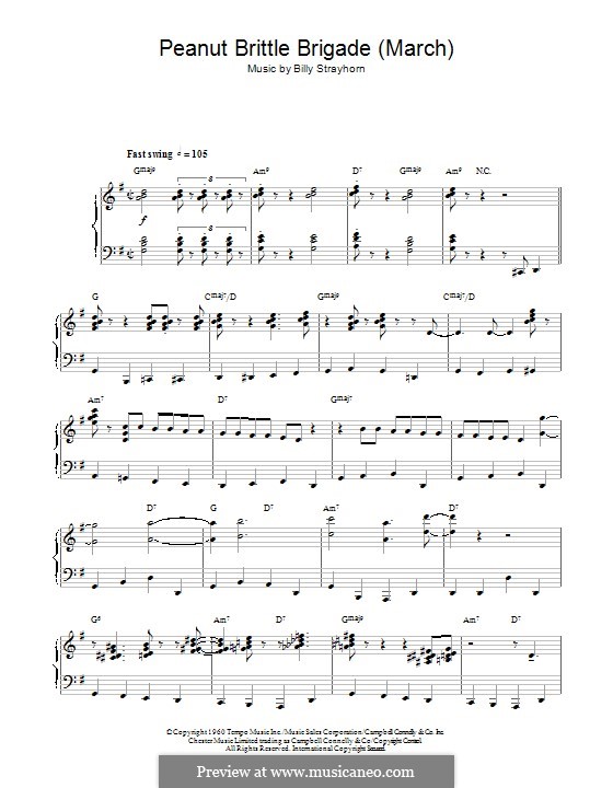 Peanut Brittle Brigade (from 'The Nutcracker Suite'): Para Piano by Billy Strayhorn