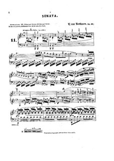 Sonata for Piano No.11, Op.22: For a single performer by Ludwig van Beethoven