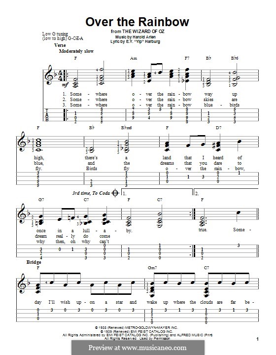 Instrumental version: para ukulele by Harold Arlen