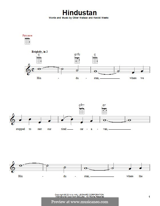 Hindustan (Rosemary Clooney) por H. Weeks, O. Wallace em músicaNeo