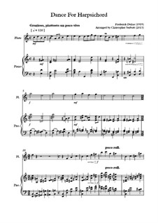 Dance for Harpsichord: versão para flauta e piano by Frederick Delius