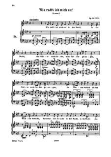 Nine Songs, Op.32: No.1 Wie rafft ich mich auf in der Nacht (How I Sprang Up in the Night) by Johannes Brahms