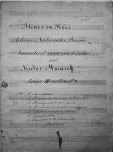 Fleurs du Nord: Cahier 3 by Nicholas Makaroff