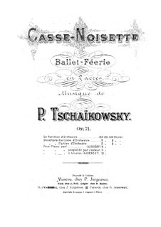 Complete Ballet: Partitura piano by Pyotr Tchaikovsky