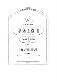 Grand Waltz No.5, Op.30 No.1: Grand Waltz No.5 by Thomas Tellefsen