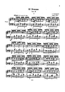 Twenty Etudes, Op.26: set completo by Sigismond Thalberg
