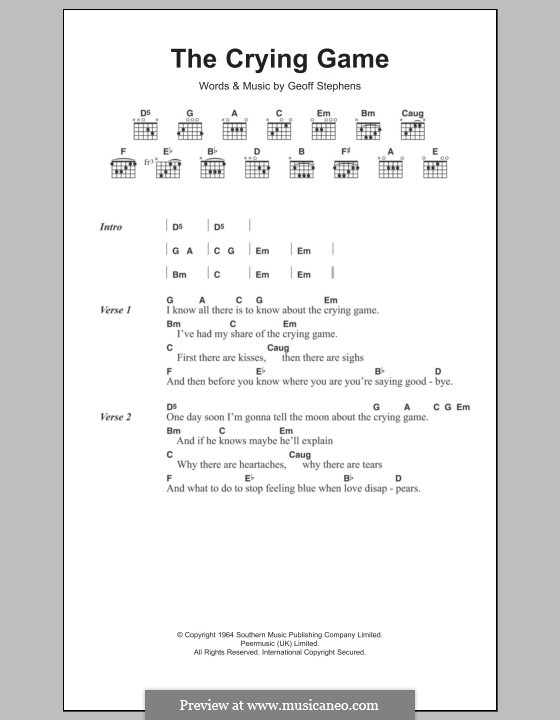 The Crying Game: Letras e Acordes by Geoff Stephens