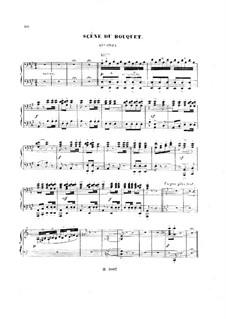 Hamlet: La fête du printemps. No.5 Scène du Bouquet, for Piano Four Hands by Ambroise Thomas