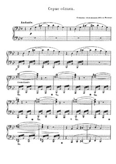 Nuages gris (Grey Clouds), S.199: para um único musico (Editado por H. Bulow) by Franz Liszt