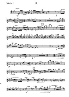 Струнный квартет No.1: Часть II – партия первой скрипки by Vladimir Polionny